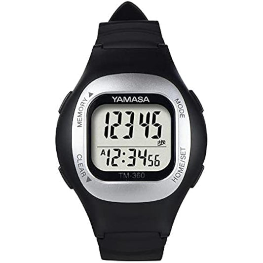 YAMASA Watch Instrument Watch Pedometer (WATCH MANPO) Black [Wristwatch Pedometer]