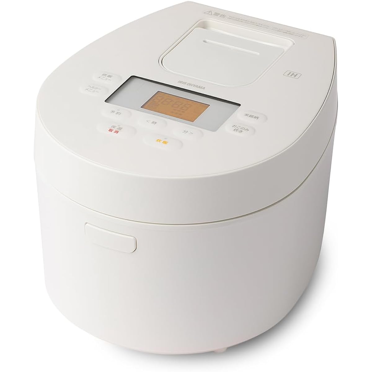 Iris Ohyama IH Rice Cooker 5.5 Cups IH Type 50 Different Types of Cooking Function Extra Thick Cooker Healthy Menu Low Temperature Cooking Function Bread/Cake Function White RC-IL50-W