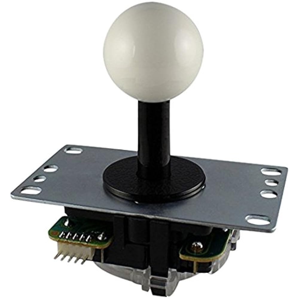 Sanwa Electronics board type joystick lever white JLF-TP-8YT-SK-W