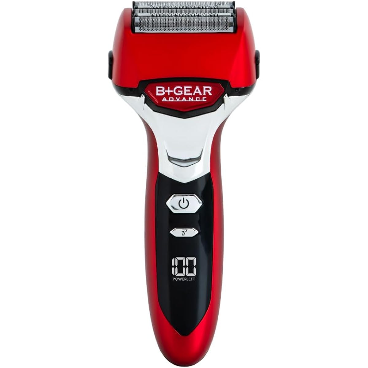Hero Green B+GEAR Rechargeable AC Type 5 Blade Shaver Electric Shaver Shaving Beard Trimmer Sideburns Men's High Performance Quick Charging Washable Overseas Compatible Portable Portable Red [HG-595] (Red)