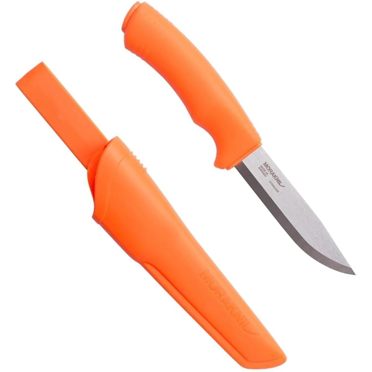 Morakniv Bushcraft Stainless Steel Camping Knife Outdoor Knife (Orange)