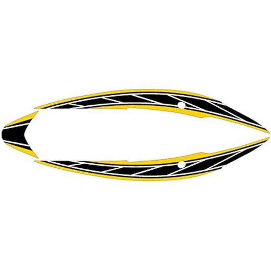 MDF Graphic Kit Side Cover Set Strobe Model Pumpkin Yellow CYGNUS X 125(13-15) M13CYG-D-PY-SC