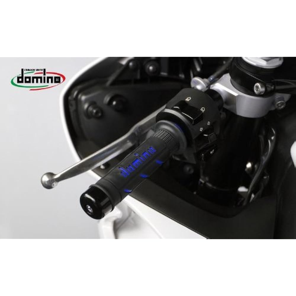 domino Handlebar Grip Street Type Thermoplastic Rubber Gray x Black 126mm A25041C4052