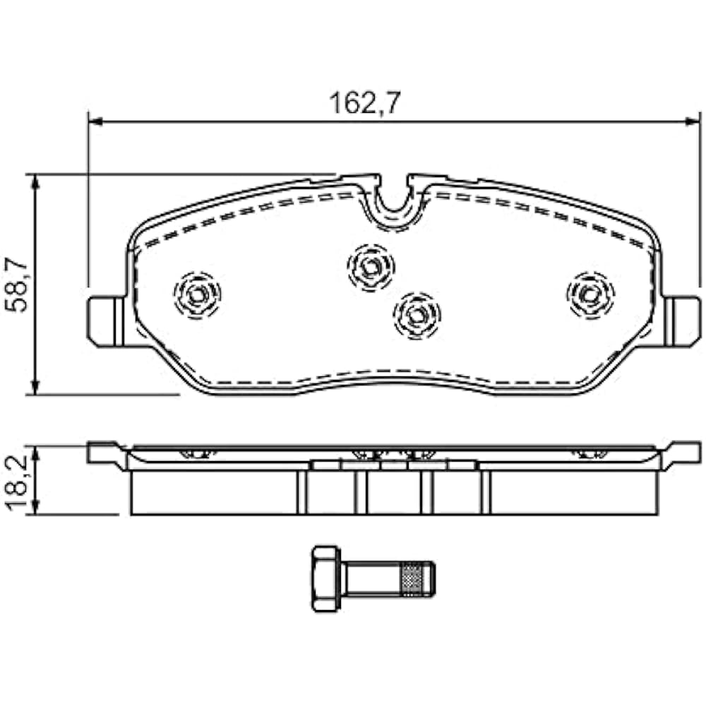 BOSCH imported car brake pad 0986494147