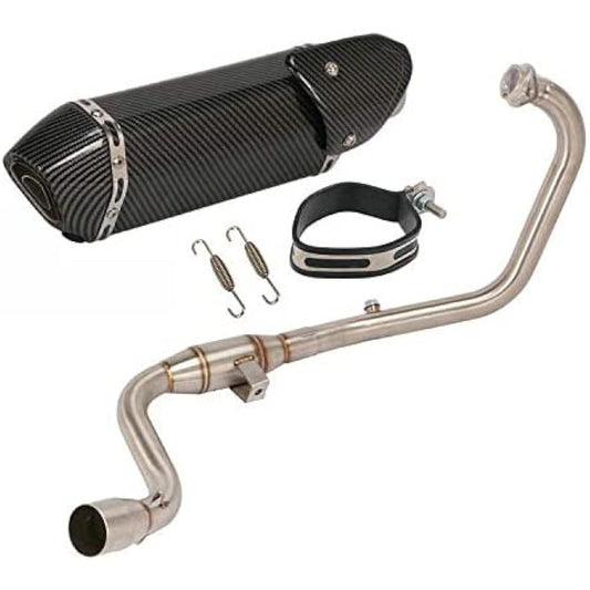 Motorcycle Exhaust Port Exhaust Pipe Intermediate Pipe Motorcycle Silencer Slip-on Muffler Motorcycle Muffler Full Exhaust Suzuki SUZUKI GIXXER155 GSX150F Applicable