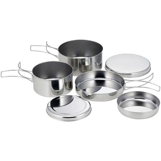 Sato Metal Kogyo SALUS Touring Cooker Set 6pcs Silver