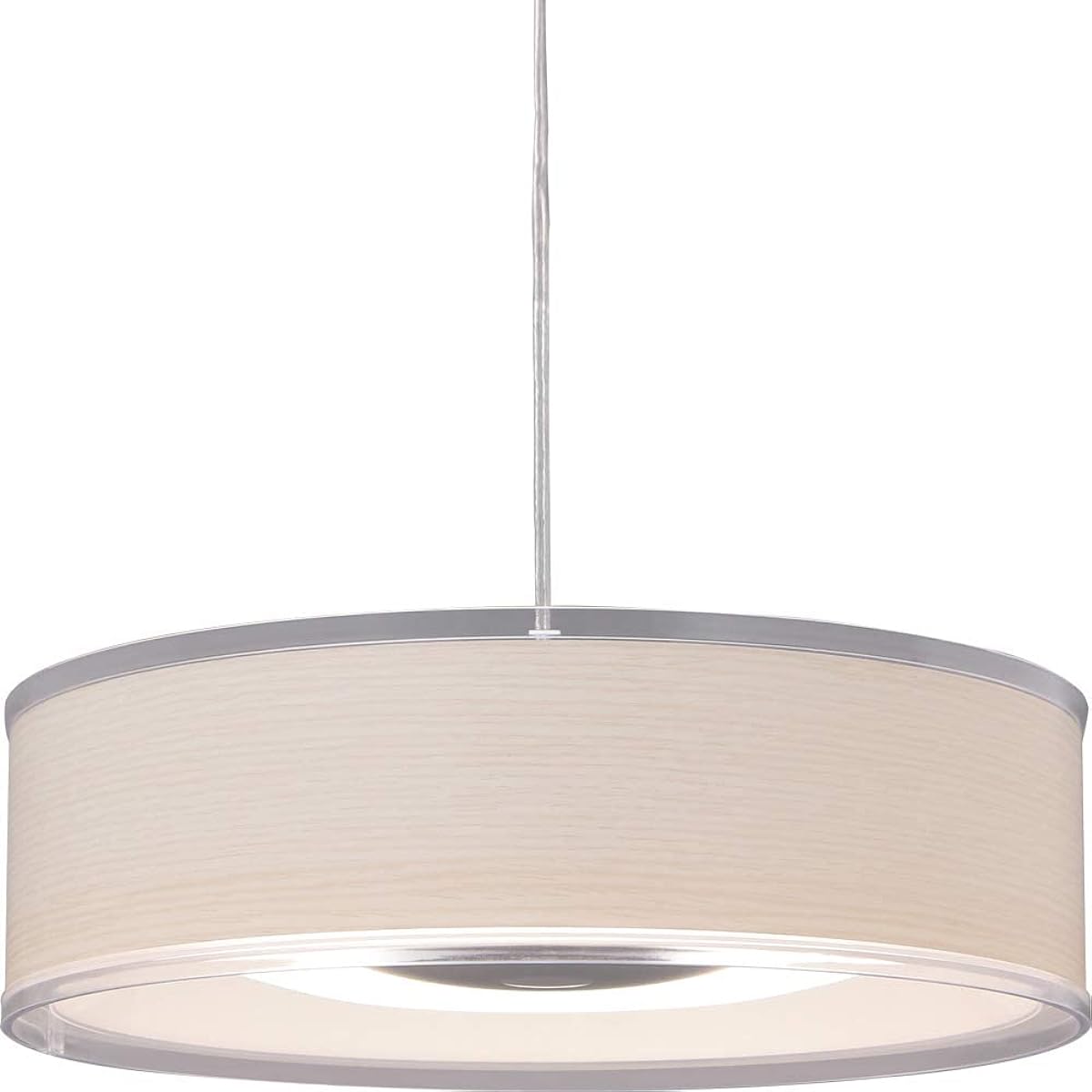 Iris Ohyama LED Pendant Light 6 Tatami Dimmable Design Pendant Light Metal Circuit Series Shallow White Oak PLM6D-ADWO