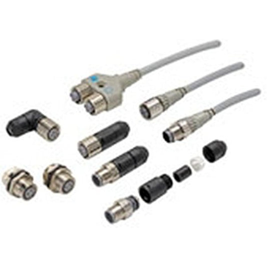 omron Connector with cable socket, one side connector, 5 pin type, 5 cores, length (m): 10 (official product model number: XS2F-D521-JG0-A)