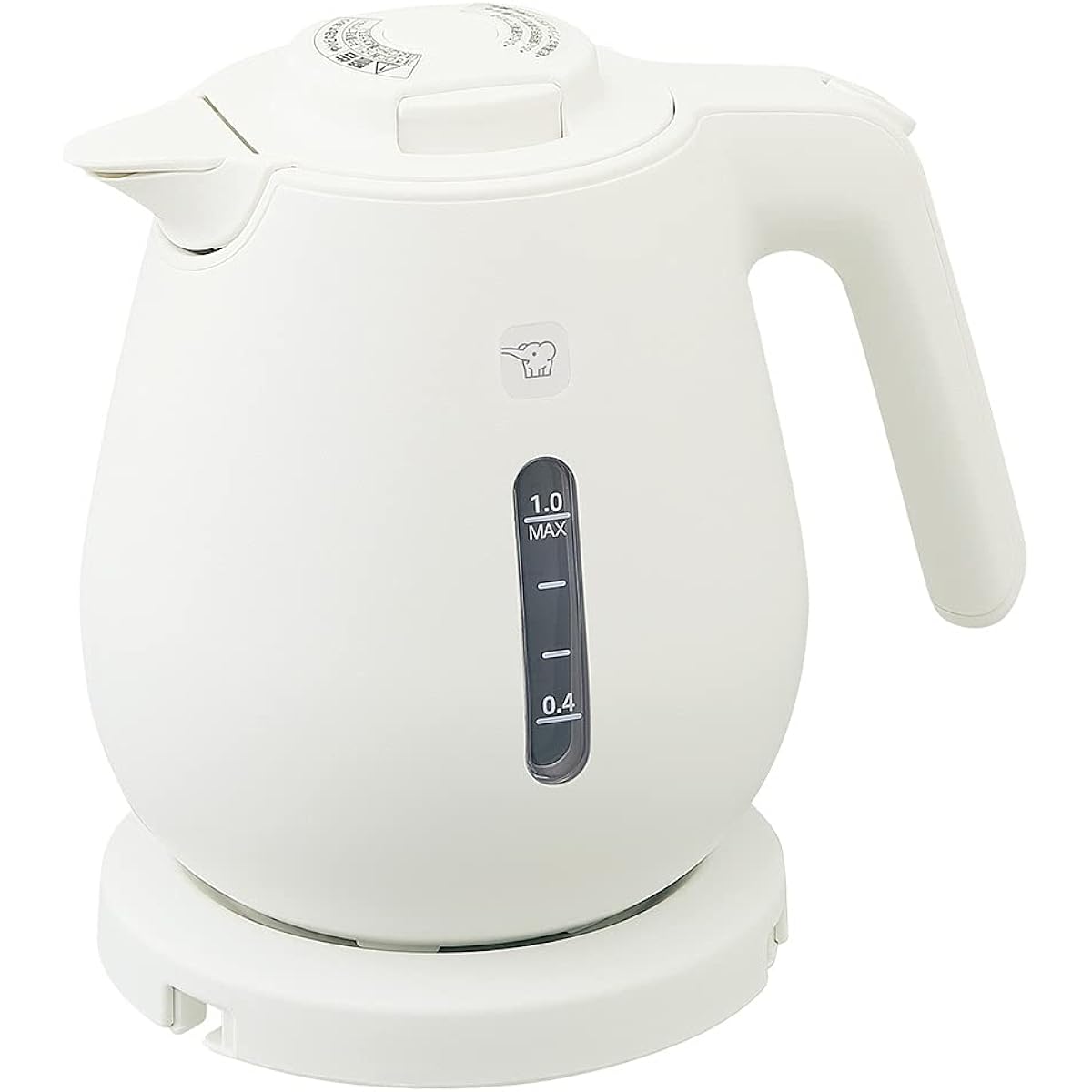 ZOJIRUSHI [Old model/Limited stock] Zojirushi electric kettle 1.0L Compact One cup takes about 60 seconds Safe design Clean Dust block High power 1300W White CK-DA10-WA