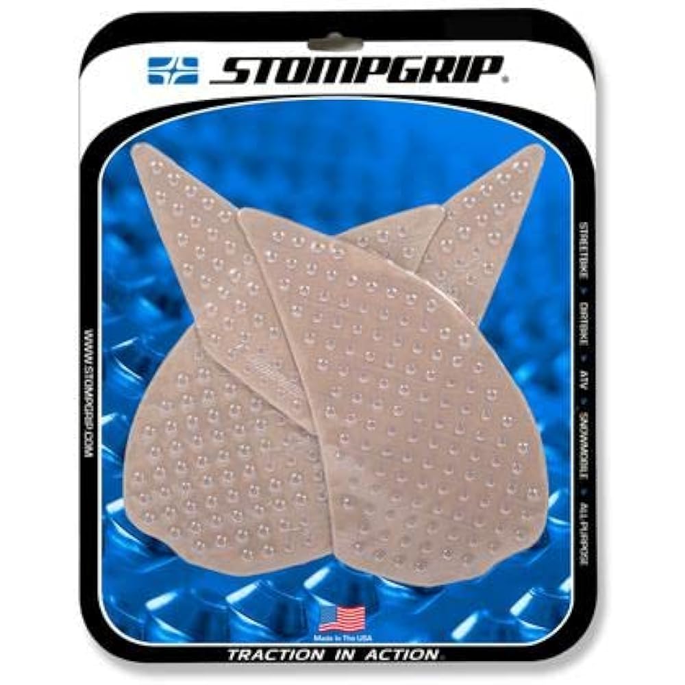 STOMPGRIP Traction Pad Tank Kit Clear VOLCANO Z1000 10-16 55-10-0038C