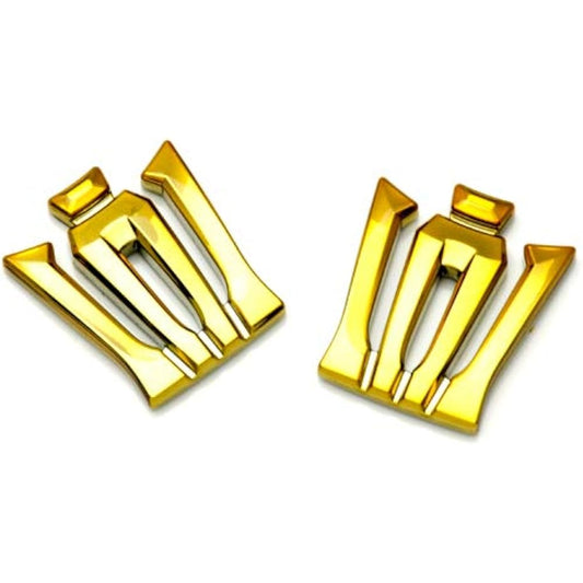 Grazio&Co. 22 Crown DOP C Pillar Crown Emblem Gold Chrome 2 Piece SET GLC