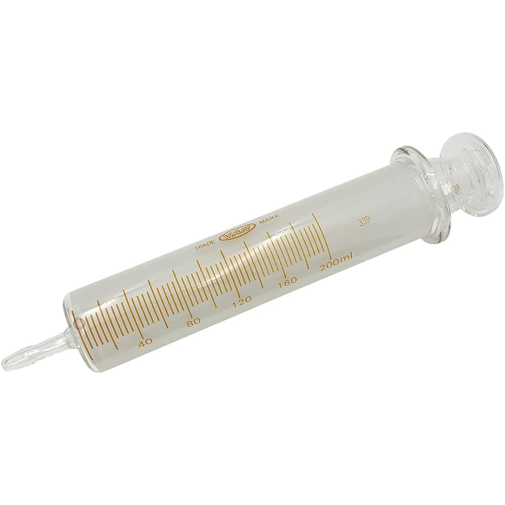White hard syringe (enema device) 200mL / 2-5637-04