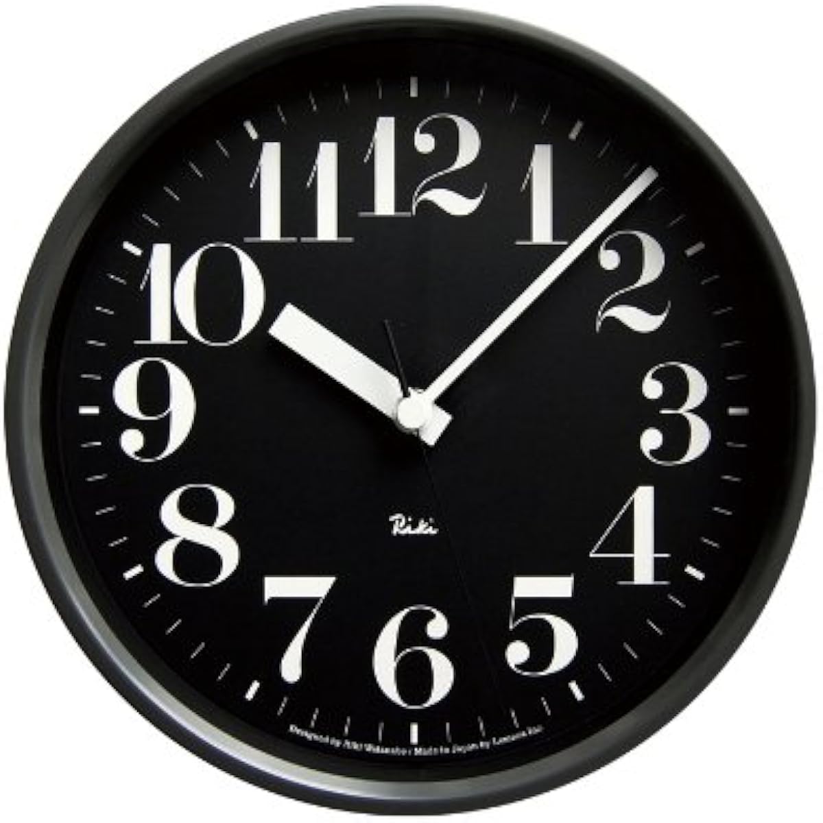 Lemnos Riki Steel Clock Radio Watch Black WR08-25 BK RIKI STEEL CLOCK