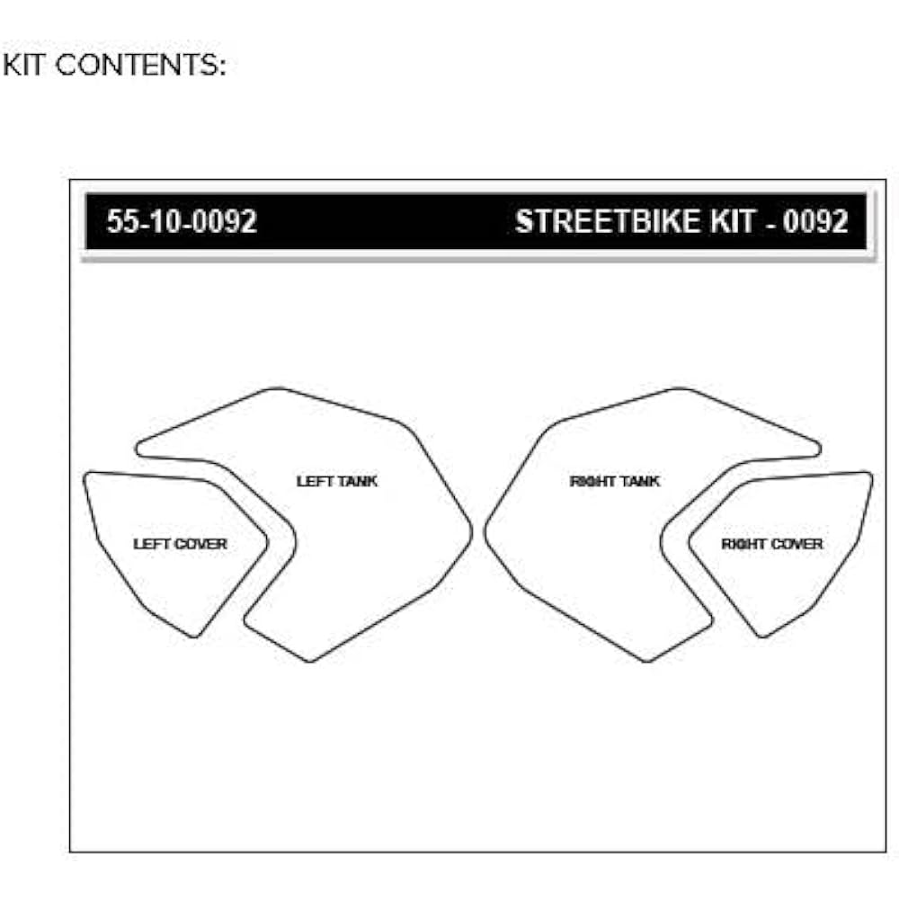 STOMPGRIP (stomp grip) traction pad tank kit hybrid VOLCANO FZ09/MT09 14-20-0092H