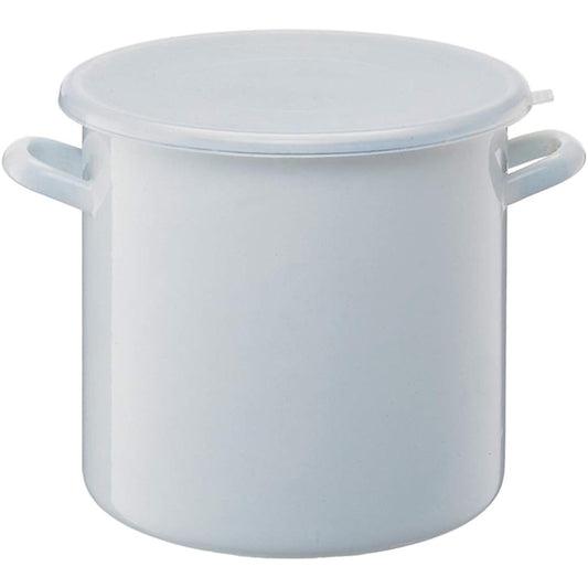 Takagi Metal Pickle Container Stock Pot Enamel Round 27cm HSP-27