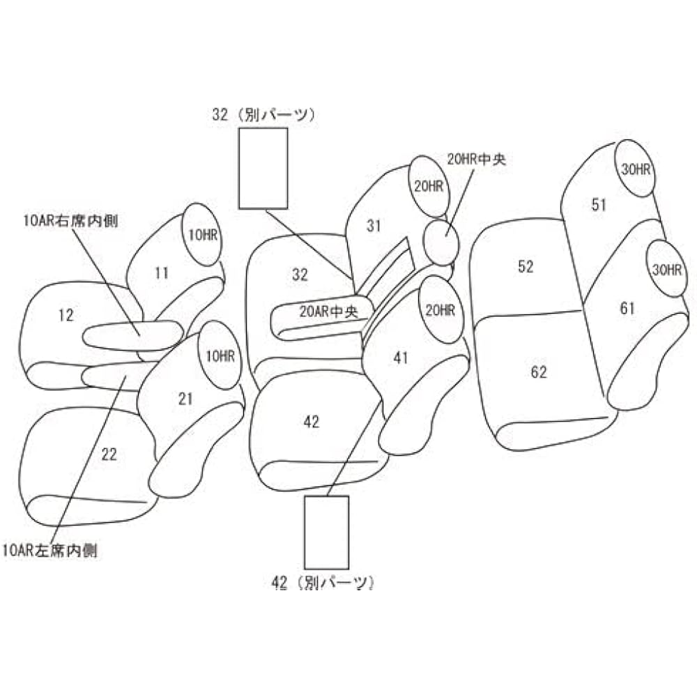 Clazzio Seat Cover All Seats Set Delica D:5 CV1W H31(2019)/2~ Clazzio One Brown EM-7601 [46EMC7601N]