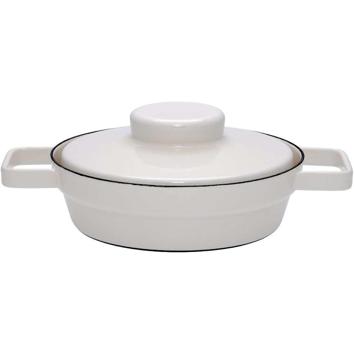 Enamel pot aroma pot bread 700ml diameter 20cm light gray 115148