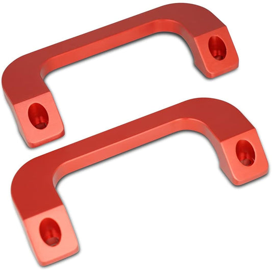 TRISTAR'S [Hiace Regius Ace 200 Series 1-7 Type] A-pillar, Aluminum Assist Grip, Driver/Passenger, 2-Piece Set, Genuine Replacement Type (Red)