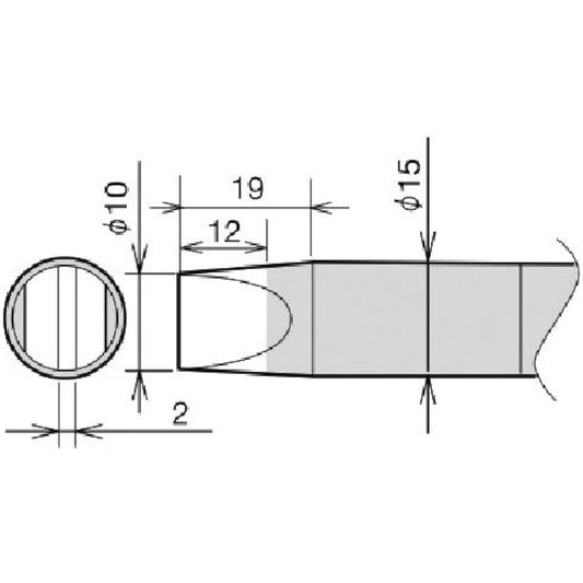 goot Replacement tip for RX-89GAS RX-89HRT-10D Made in Japan