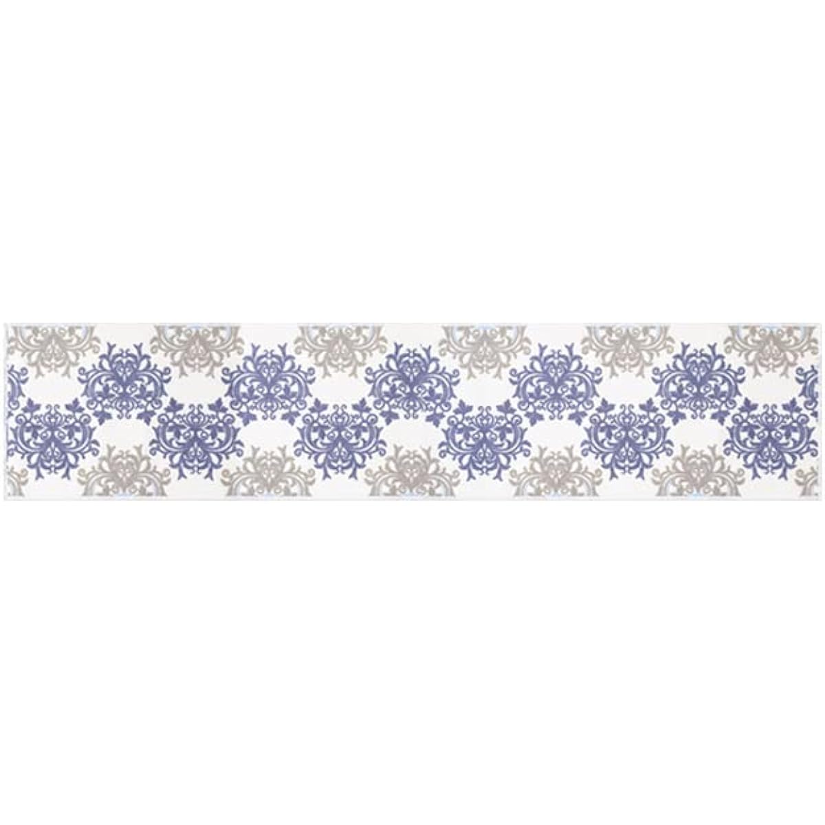 DaiDo Dress Leaf 2 Kitchen Mat Long Mat White 50x240cm
