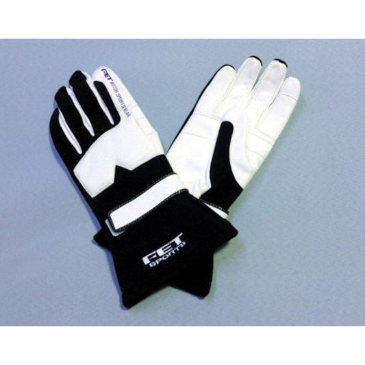 FET [Asahi Rise] FET Sports Gloves Racing Gloves 3D BK/WH M [Model Number] FT3DGL14
