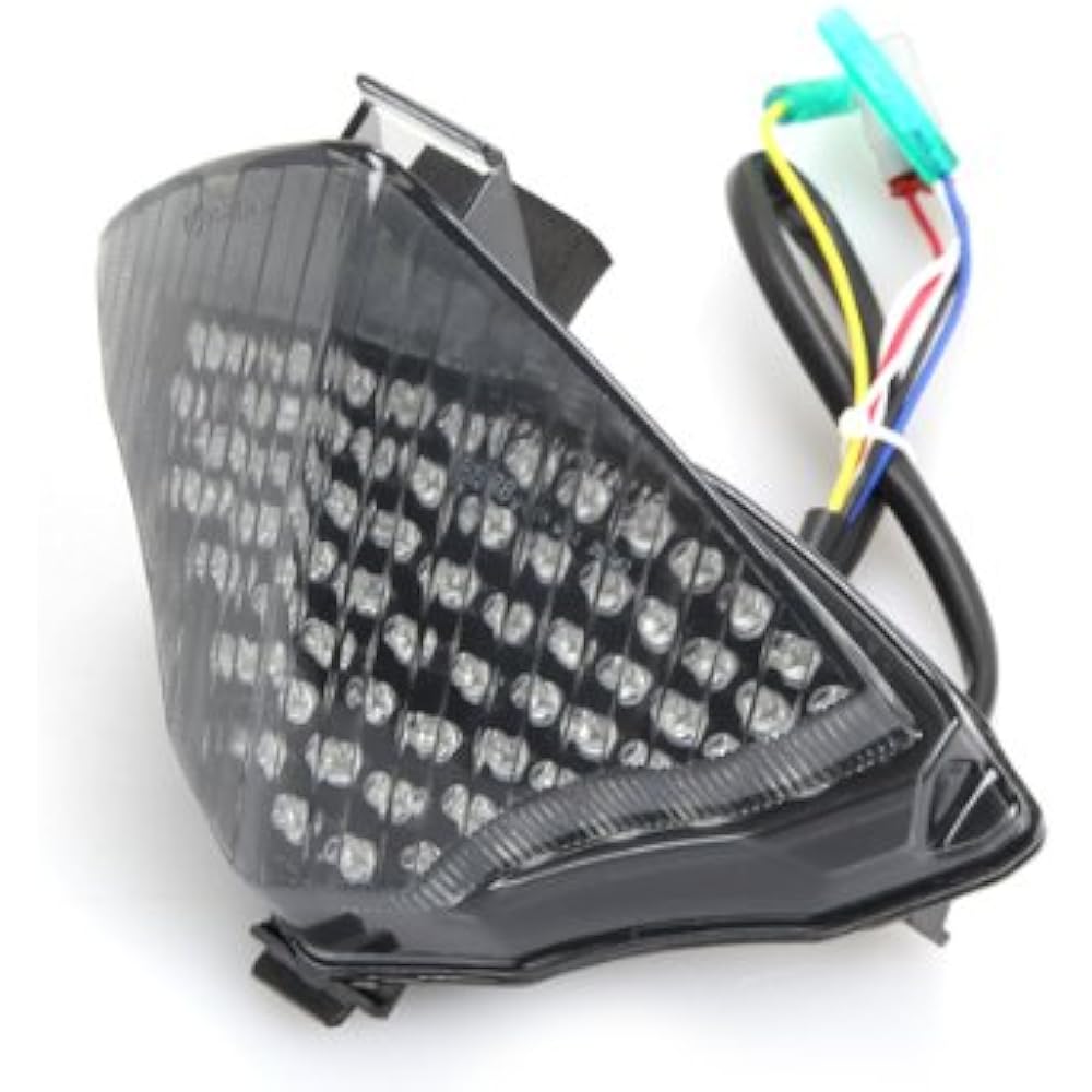 Integrated sequential LED tail tail lit smok lens 2004-2006 For YAMAHA YZF R1