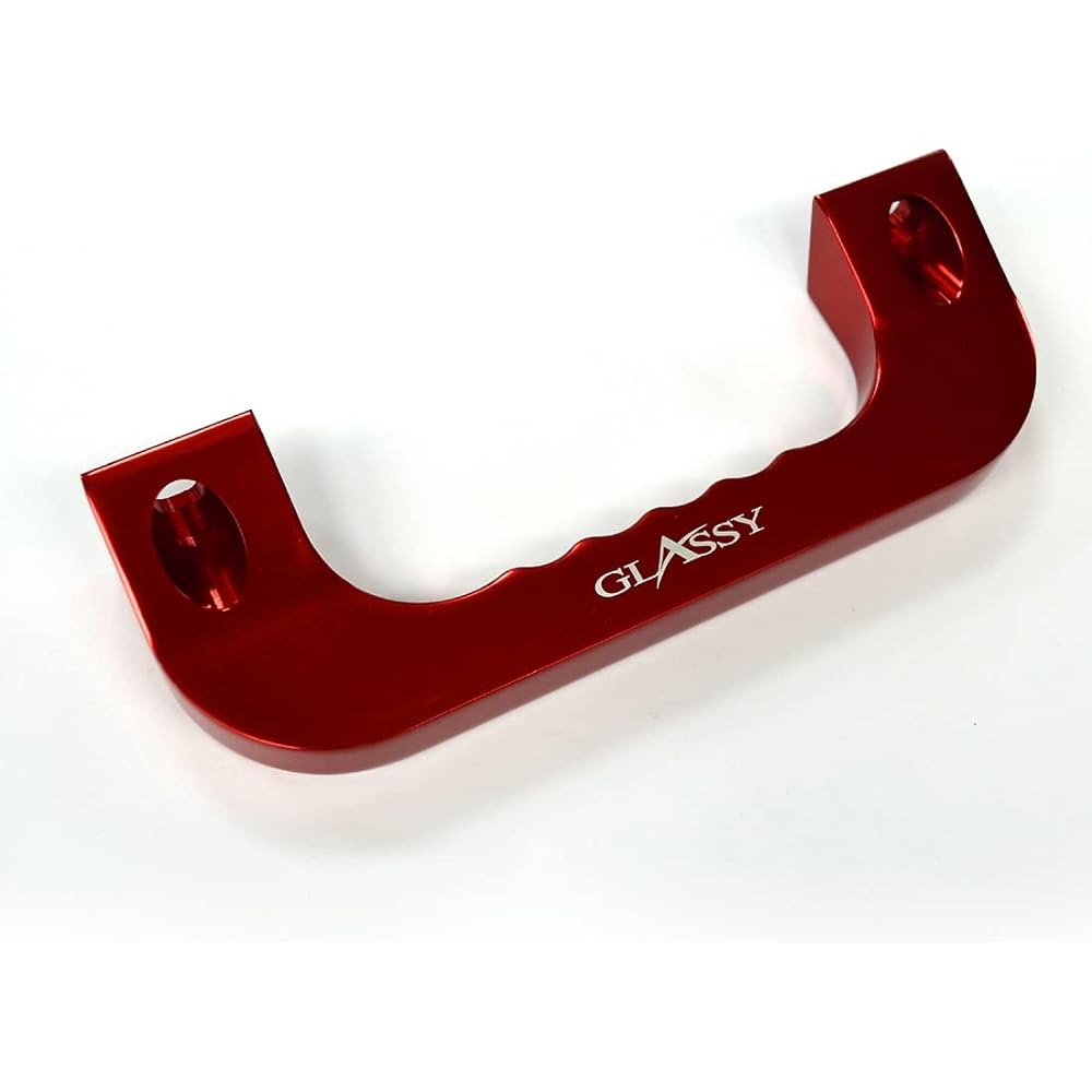 GLASSY Hiace 200 series 1~7 type 2nd assist grip for upper passenger seat and 2nd row/Alumite Ver. Red 1pcs