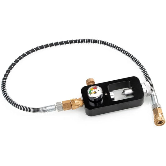 Aomiun Outdoor Easy Install Scuba Diving Tank Refill Adapter Set Practical Outdoor Diving Accessories with Oxygen Cylinder Adapter Pressure Gauge Hose