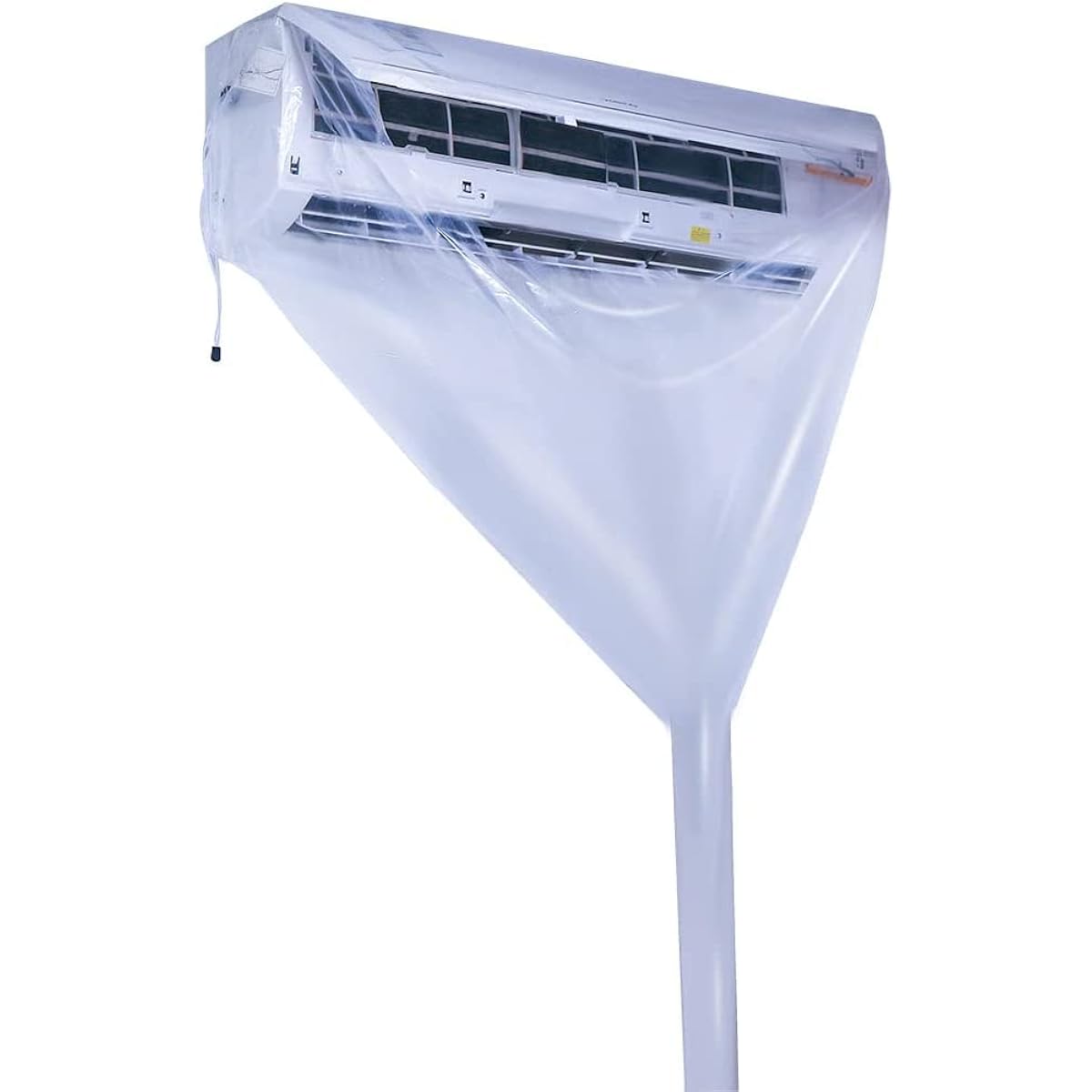 HMT First Generation Household Transparent Air Conditioner Cleaning Cover Air Conditioner Cleaning Cover Cleaning Cleaning Sheet for Wall-mounted Air Conditioners Secret Tips for Maintaining a Healthy Life and Lowering Electricity Bills (L Size x 5 Piece
