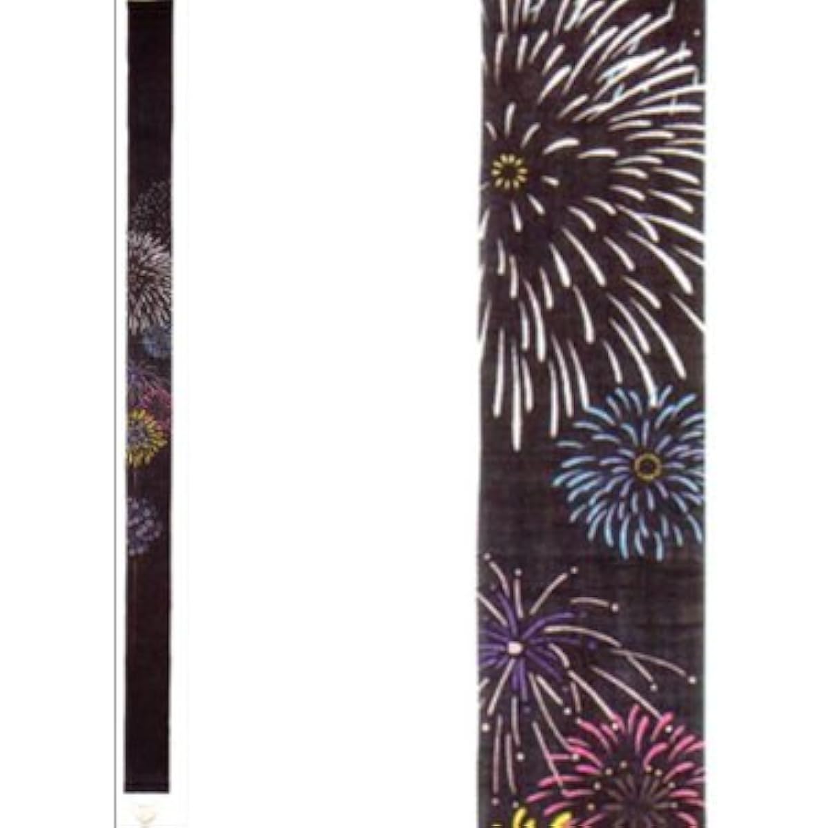 Hand-painted (linen tapestry "Fireworks 2") Japanese interior