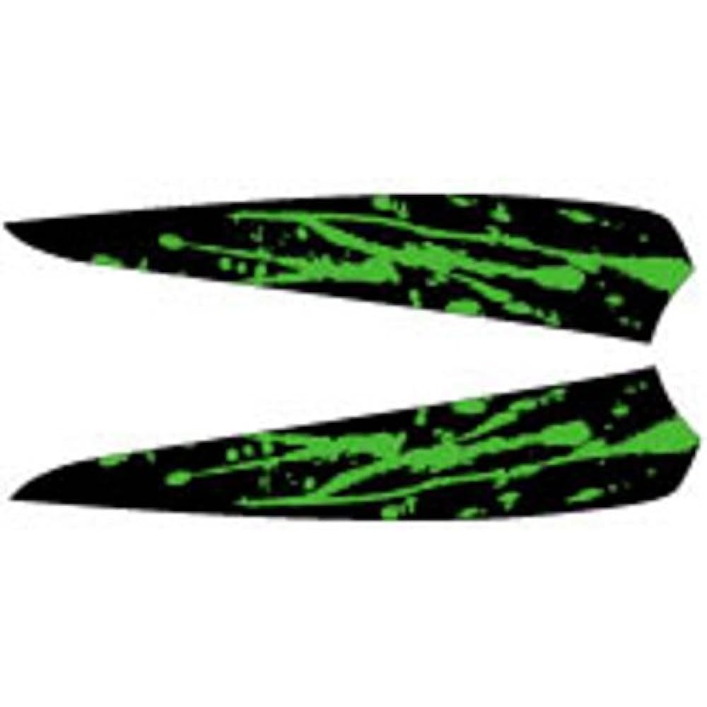 MDF Graphic Kit Rear Fender Set Bloody Model Lime Green KDX125SR 91-99 (All Years) MKDX125-C-GR-RF