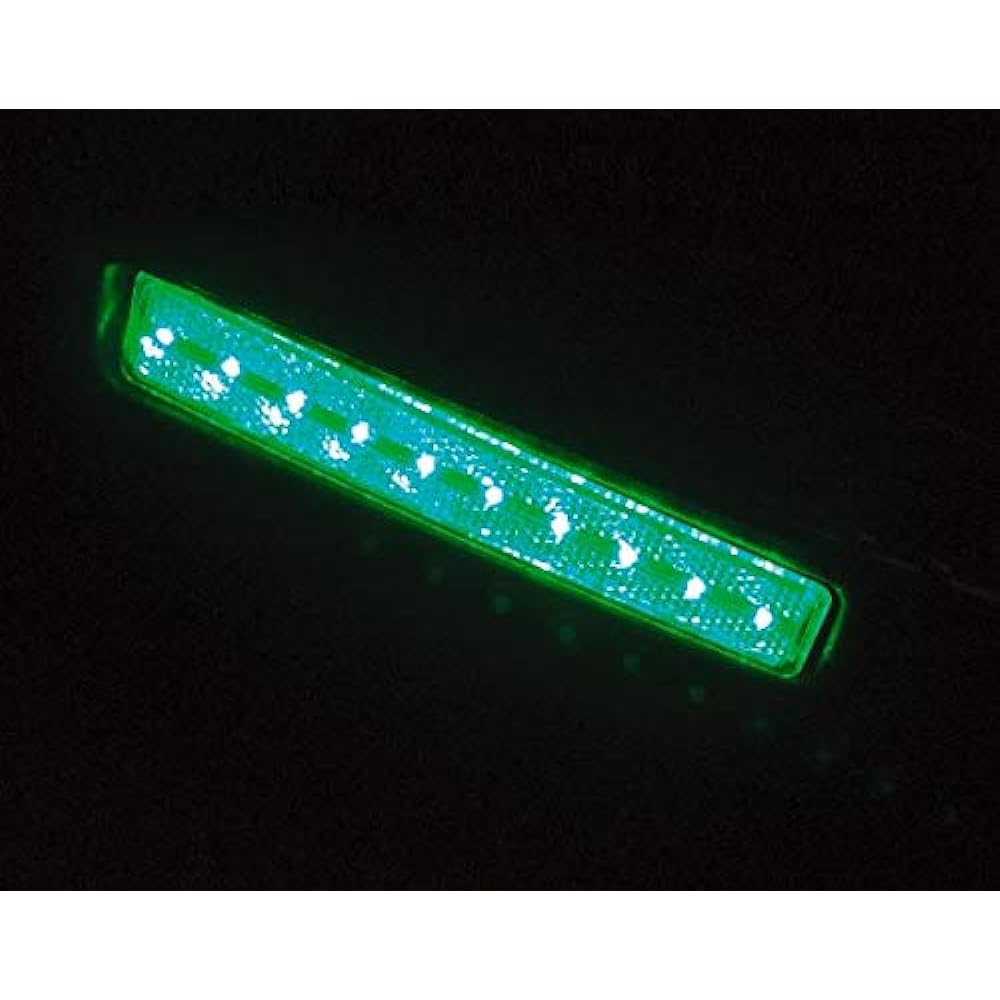 Tsuchiya Yac Meteor Ref Step Lamp 2 24V Black/Clear/Light Source Green Height 30 x Width 152 x Depth 23mm CE439