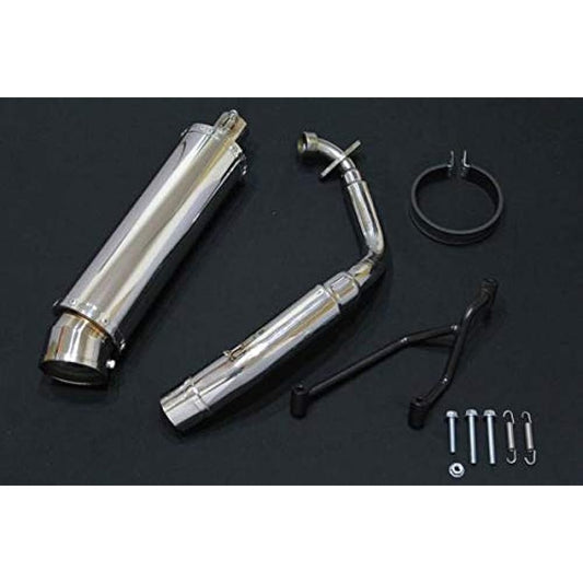 HMS Yamaha 4st JOG ZR Jog (JBH-SA36J/JBH-SA39J) 2007-2015 model compatible bike muffler (O2 sensor not compatible) R300 Up type SUS stainless steel muffler 201-003