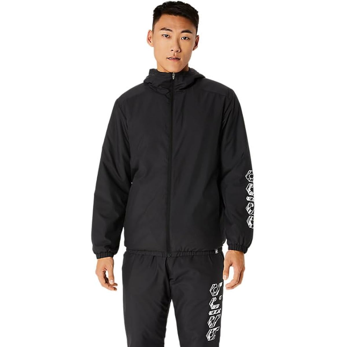 [ASICS] Training Wear ASICS Hex Graphic Filled Windbreaker Hoodie 2031E238 Men's