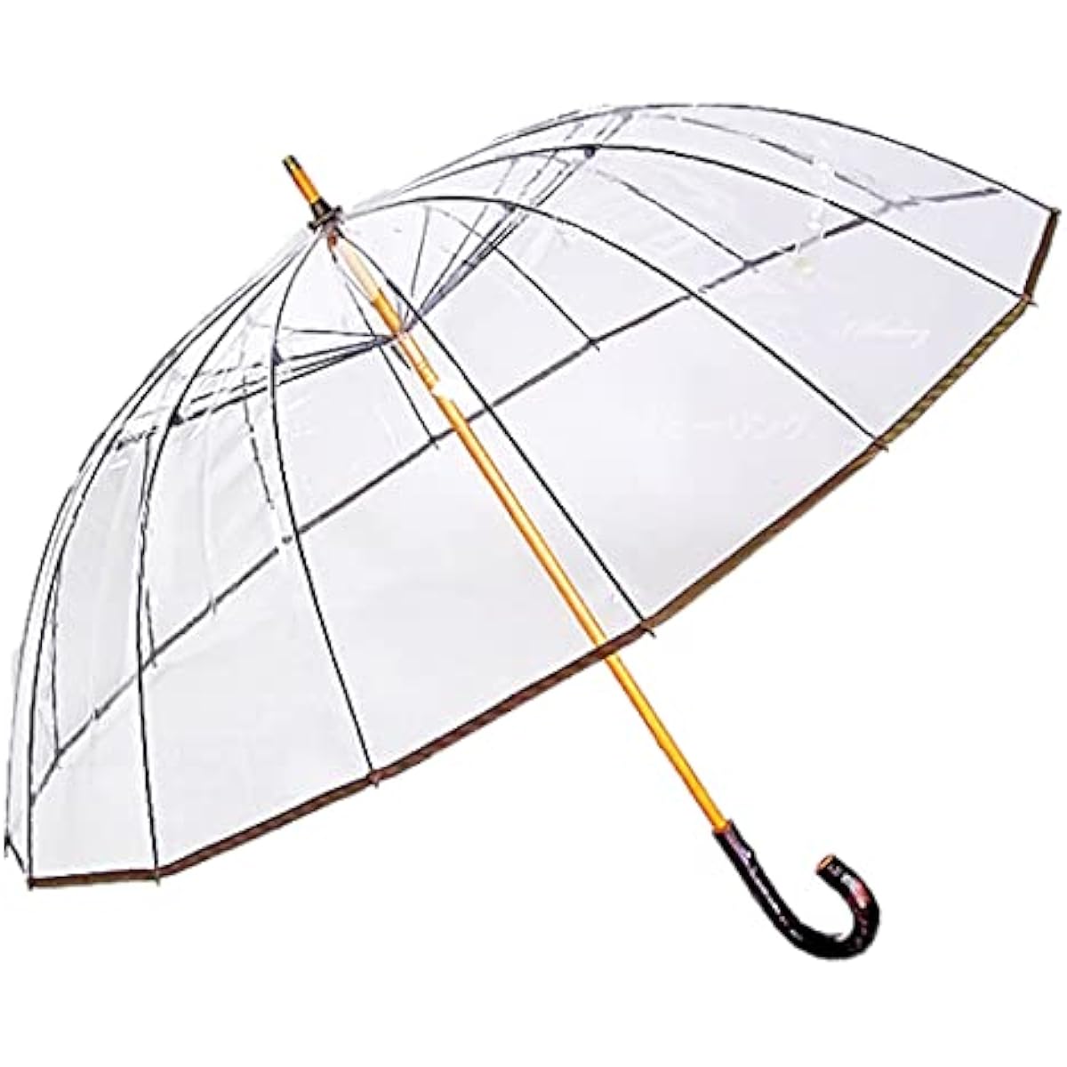 White Rose Kateru 16 Cherry Blossom Vinyl Umbrella with Storage Bag Made in Japan Transparent Vinyl Umbrella Kateru 16 Cherry Blossom (Olive)