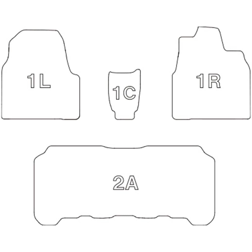 Clazzio Floor Mat 3D Type Set for 1 Rooks B47A / B48A R2(2020)/4~ / Denica Mini B34A / B35A / B37A / B38A R5(2023)/5~ NEW Rubber Type Black EM-7514 [5EEMB7514K]