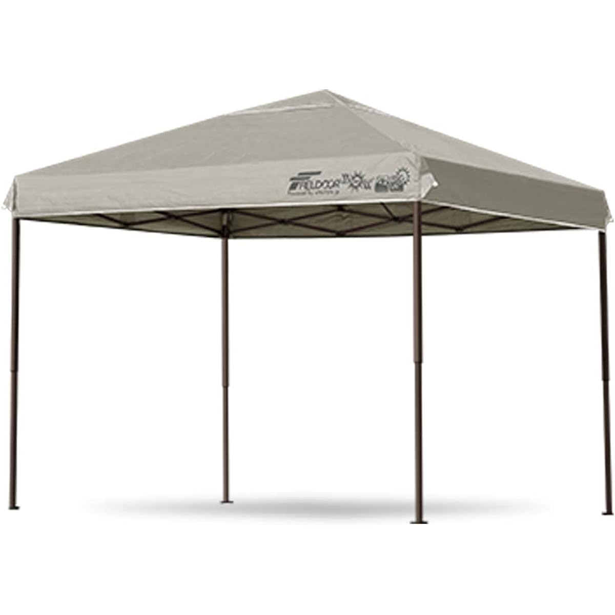 FIELDOOR Easy to assemble!! 2.7 x 1.8 m One-touch tarp tent Steel frame [Reinforced version] 1 space x 1.5 space 1.5 tsubo Increased roof pillars to 8 Plenty of optional parts sold separately Events Flea market Highly waterproof Silver coating UV protect