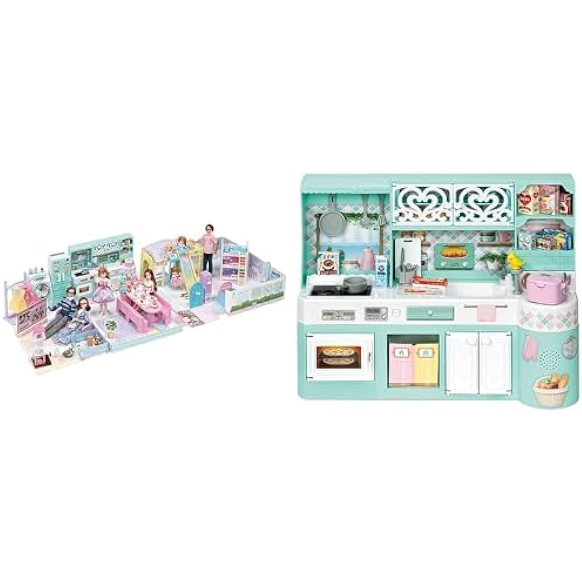 Licca-chan La Maison + Kitchen set with swing and slide