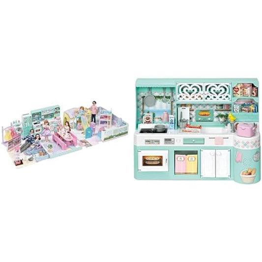 Licca-chan La Maison + Kitchen set with swing and slide
