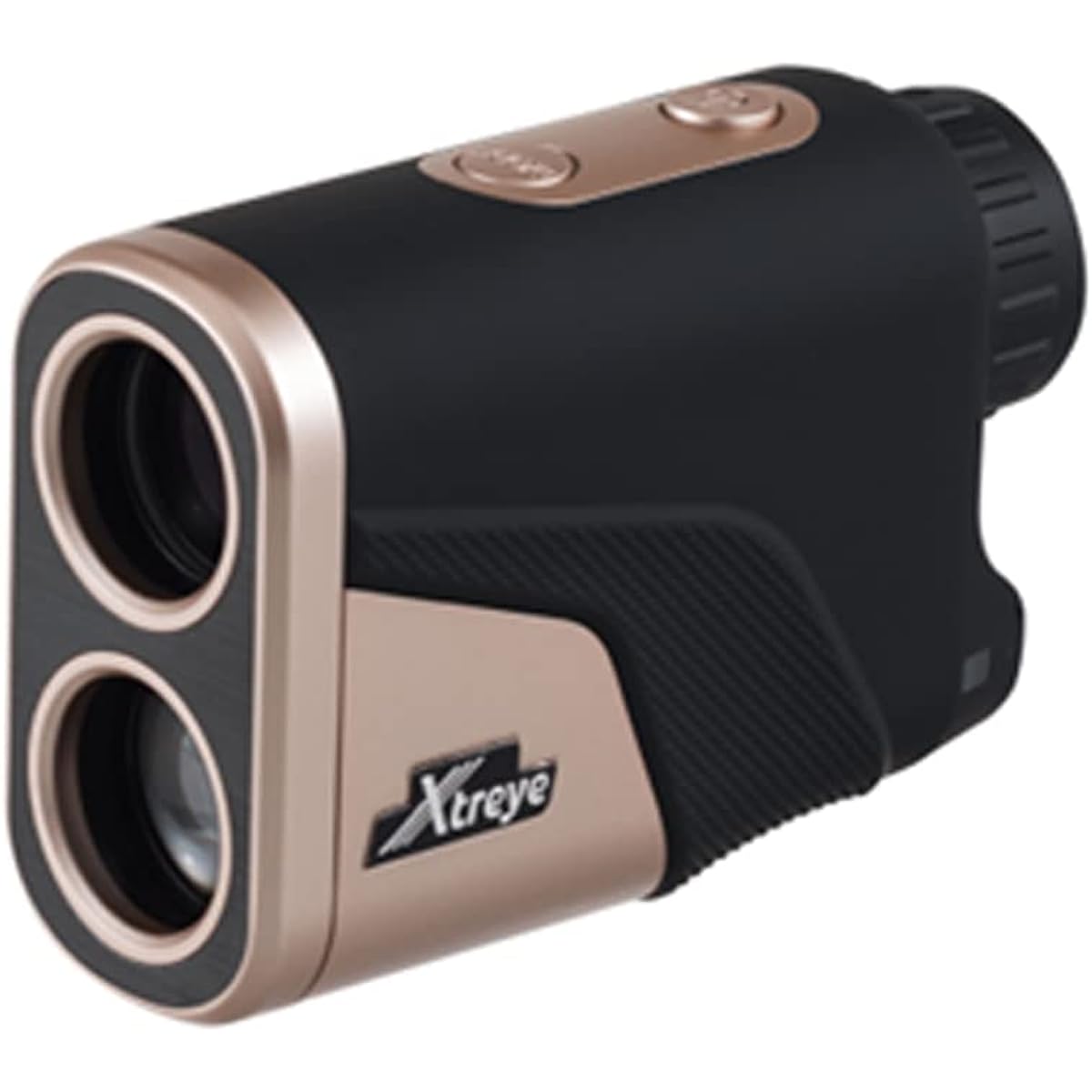 Xtreye RF600 BK/GD Golf Laser Distance Meter, High Speed Measurement, Image Stabilization, Height Difference Measurement Function, Vibration Notification, Scan Mode Equipped, Black & Gold