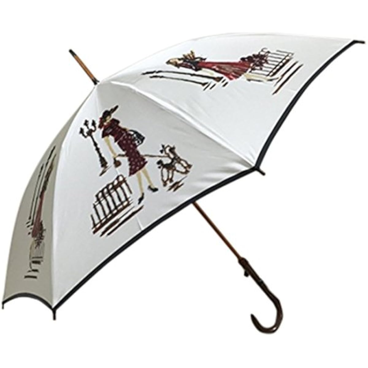 Mont Blanc Luxury Art Western Umbrella/Loose Weave Umbrella Street Corner Gray Long Umbrella
