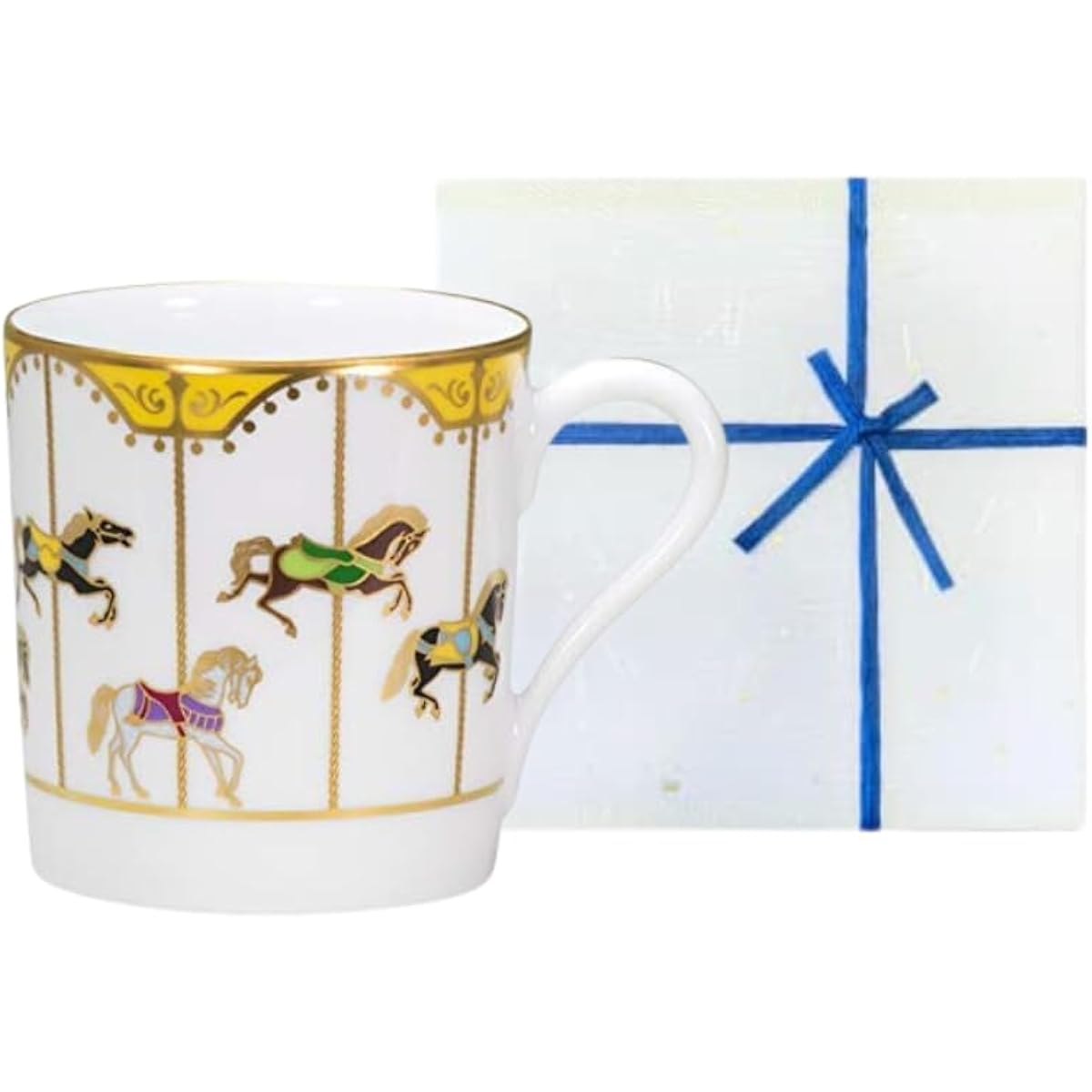 [Okura Touen Washi Paper Wrapping] Successful Carousel Mug