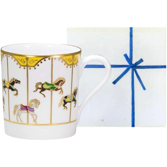 [Okura Touen Washi Paper Wrapping] Successful Carousel Mug