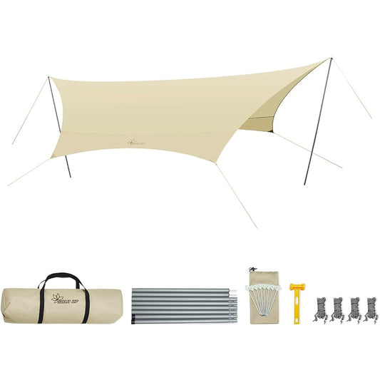 【limited! ]SOLO UP Butterfly Hexatarp Sun Shelter Awning Camping Tent Outdoor Sunshade M-6023