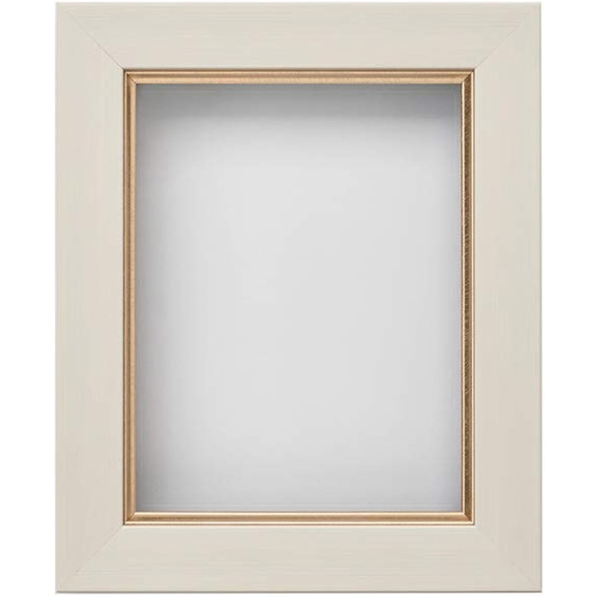 Aluna Resin Frame Oil Frame "Double Frame" with Face Metal Milky White F-6 61397