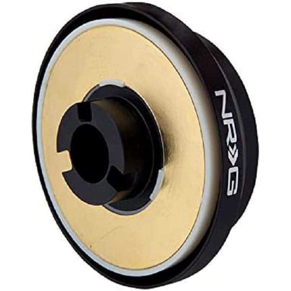 NRG Innovations NRG-SRK-100H Racing Style, Steering Wheel Quick Release Short Hub Adapter, 6 x 70mm Bolt Pattern, Black Body