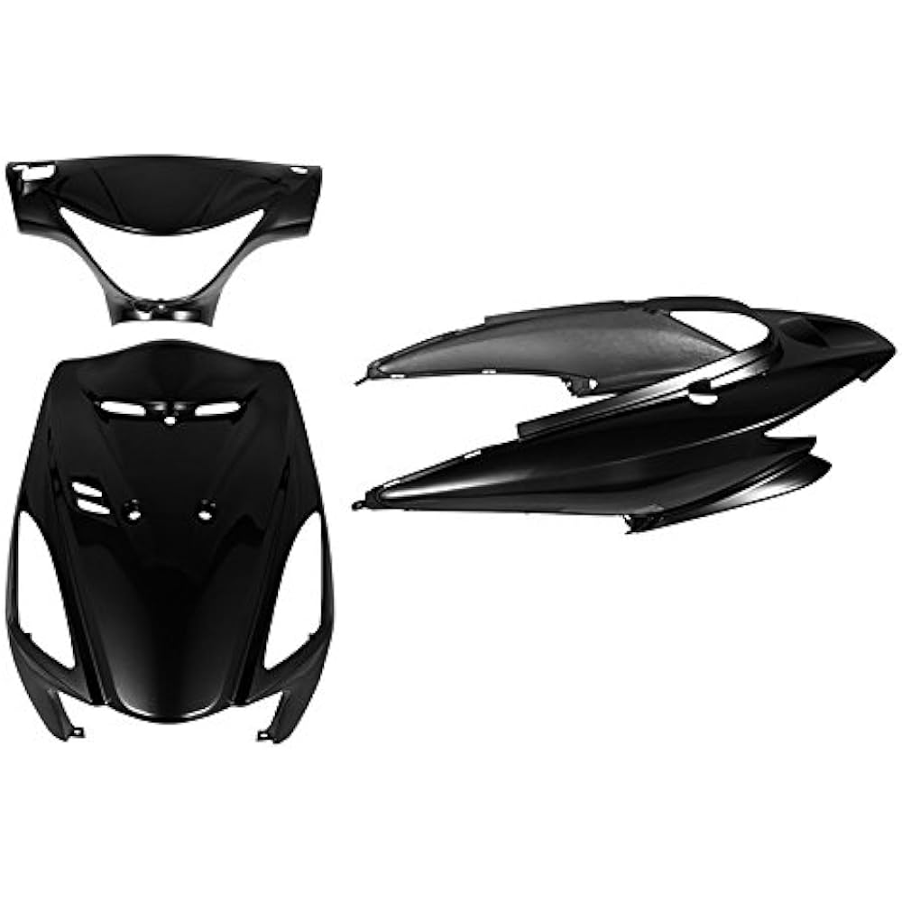 Bike Parts Center Exterior Set 3 Piece Set Black Black Cowl Painted Genuine Type Suzuki Address V125S CF4MA 3155