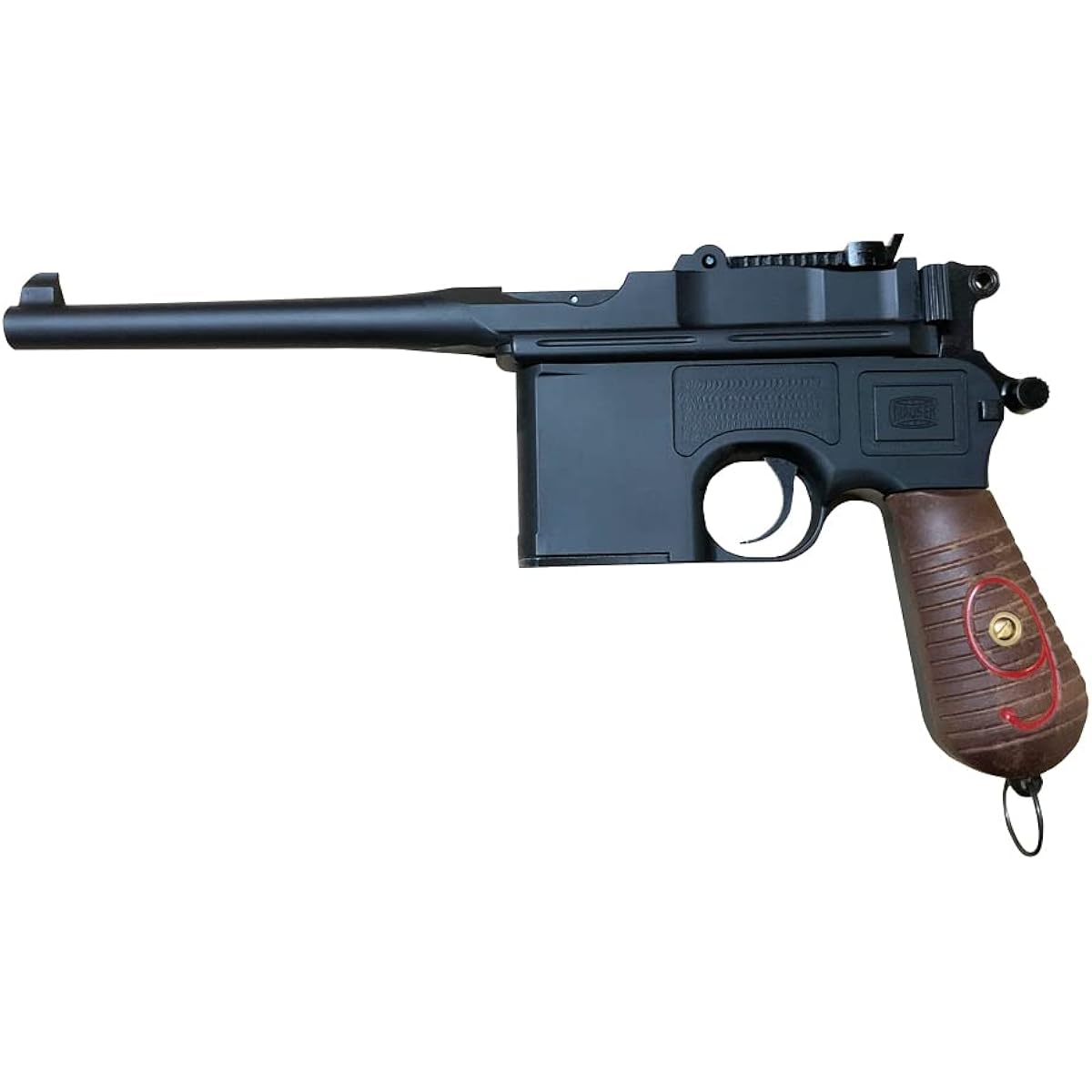 A!CTION Mauser C96 Red9 Matte Black Model Gun Complete Product