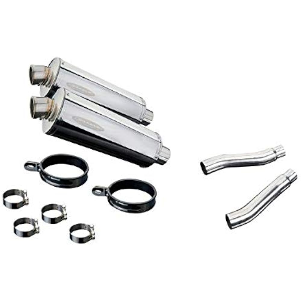 DELKEVIC Slip-on Stainless Steel Oval Muffler YAMAHA TRX850 1995-1999 350mm KIT0478
