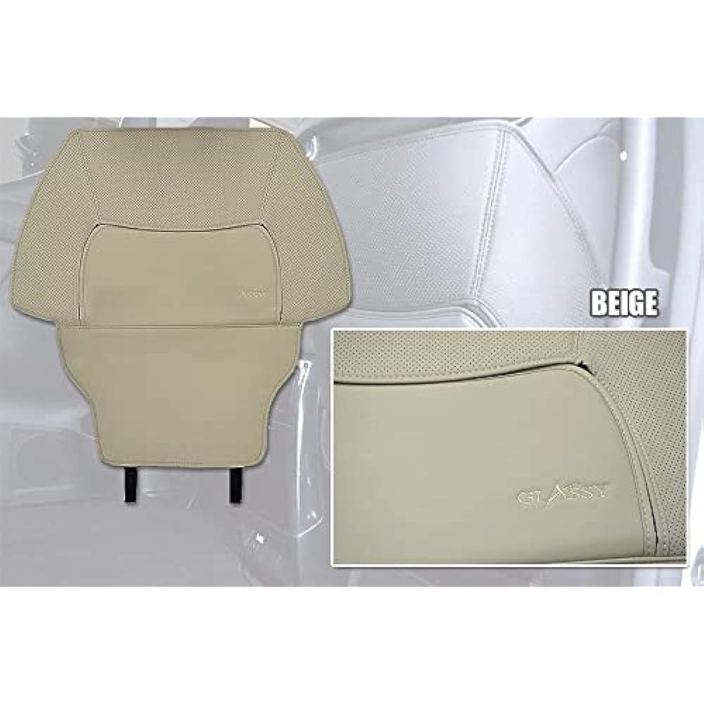 GLASSY Alphard/Vellfire 30 Series Seat Kick Guard Driver Seat/Passenger Seat Set Black